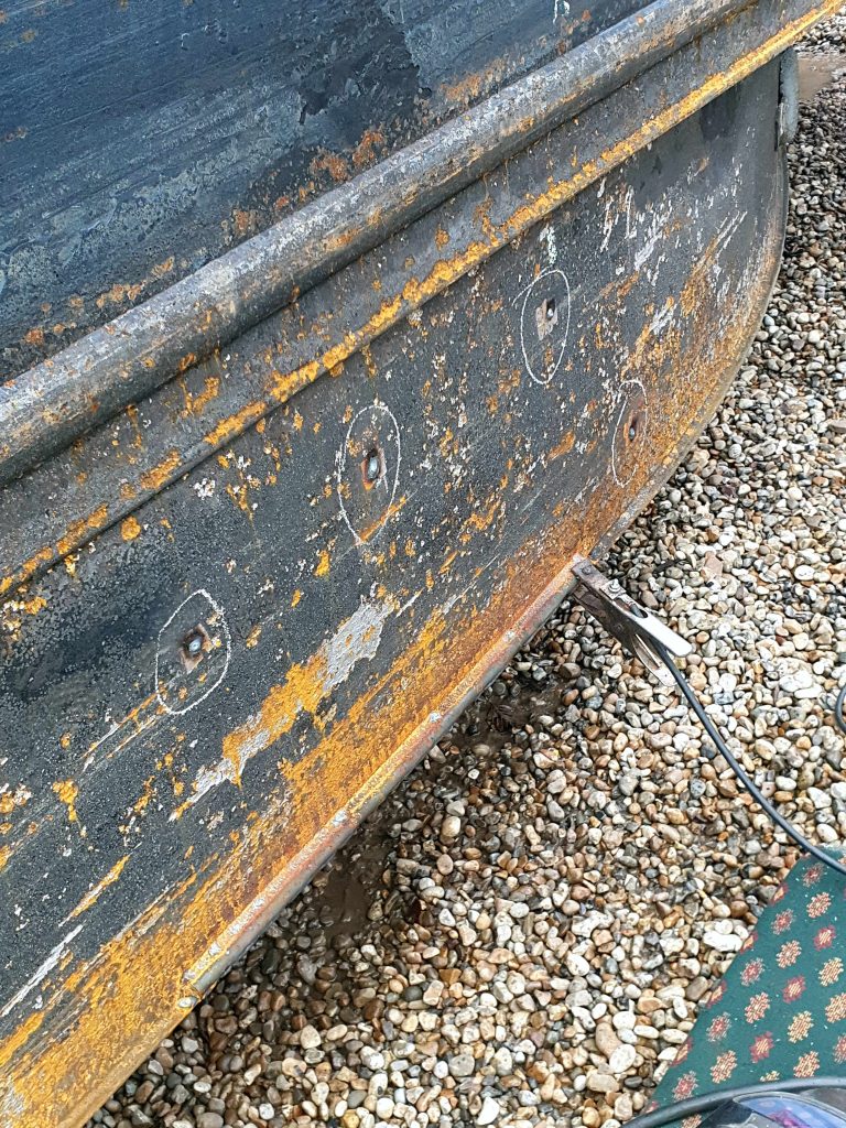Hull welding repairs